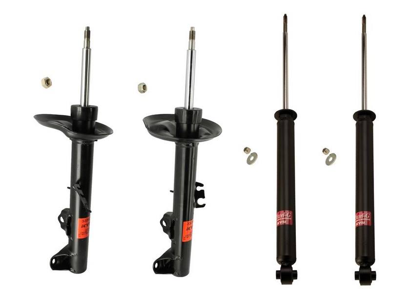 BMW Suspension Strut and Shock Absorber Assembly Kit - Front and Rear (Excel-G) - KYB 3023141KIT